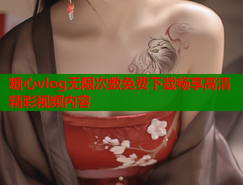 糖心vlog无限次数免费下载畅享高清精彩视频内容